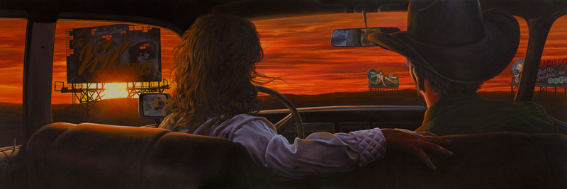 Eric White, Coming soon, 2014, oil on canvas, 66x198 cm
