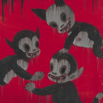 Gary Baseman, Delirium Red, 2012, Acrylic On Canvas, 51 X 41 Cm