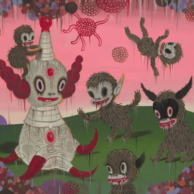 Gary Baseman, Instant Chakra, 2012, Acrylic On Canvas, 45,7 X 61 Cm