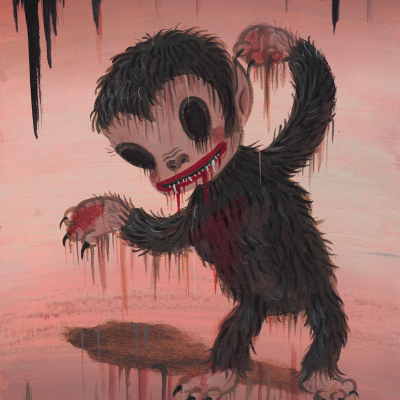 Gary Baseman, Vicious, 2012, Acrylic On Canvas, 41 X 31 Cm