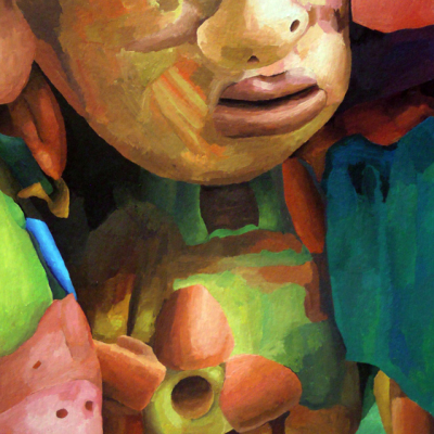 Marta Sesana, Fiore, 2013, tempera on paper, 42x31 cm