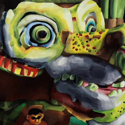 Marta Sesana, Il Dragone Cinese, 2013, oil on linen, 40x60 cm