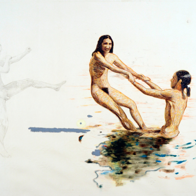 FKK...Freikorperkultur O Del Nudismo, 2009, Olio Su Tela, 180x230 Cm