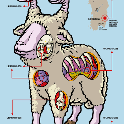 Dario Arcidiacono, L’Agnello Di Quirra, 2012, Acrylic On Plexiglass, 70×50 Cm