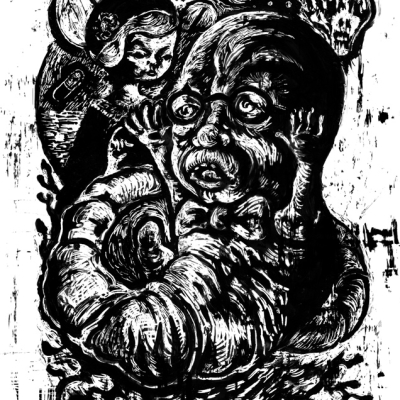 E.Rapa, ’11, I Miei Lati Oscuri Elroy, Acrilico Su Acetato, Cm 21.2 X 31.5