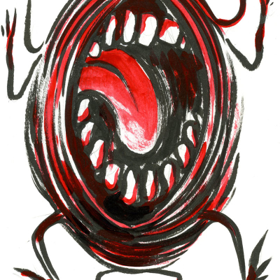 Hurricane, #22, 2013, mixed media on paper, 15x21 cm