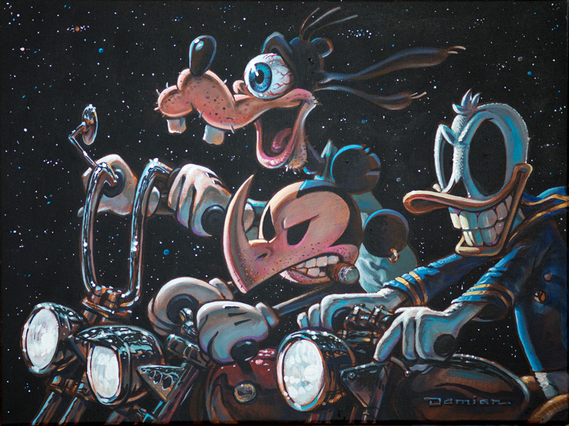 Damian Fulton, The Three Amigos Ride Again, Acrylic On Canvas, 46x61 Cm