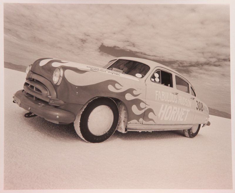 David Perry, Fabulous Hudson Hornet Bonneville Salt Flats, Utah, Toned Silver Gelatin Print, 28x35,5cm