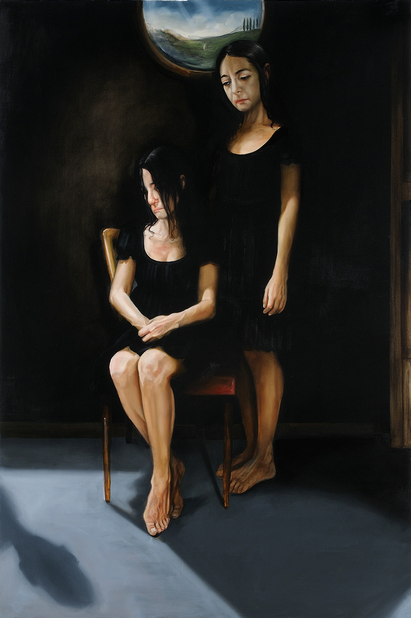 Giuliano Sale, Out Of Body Experience, 2011, Oil On Canvas, 150x100 Cm