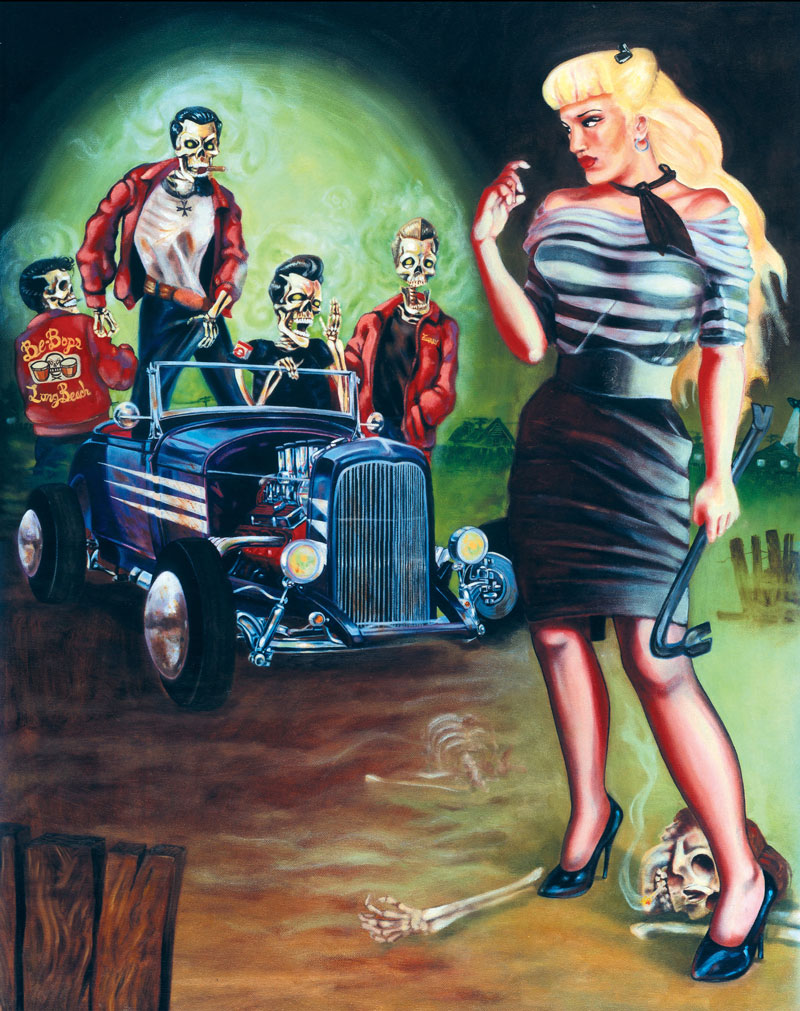 Sara Ray, The Trouble With Zombies, 2014, Oil On Canvas, 61x76 Cm