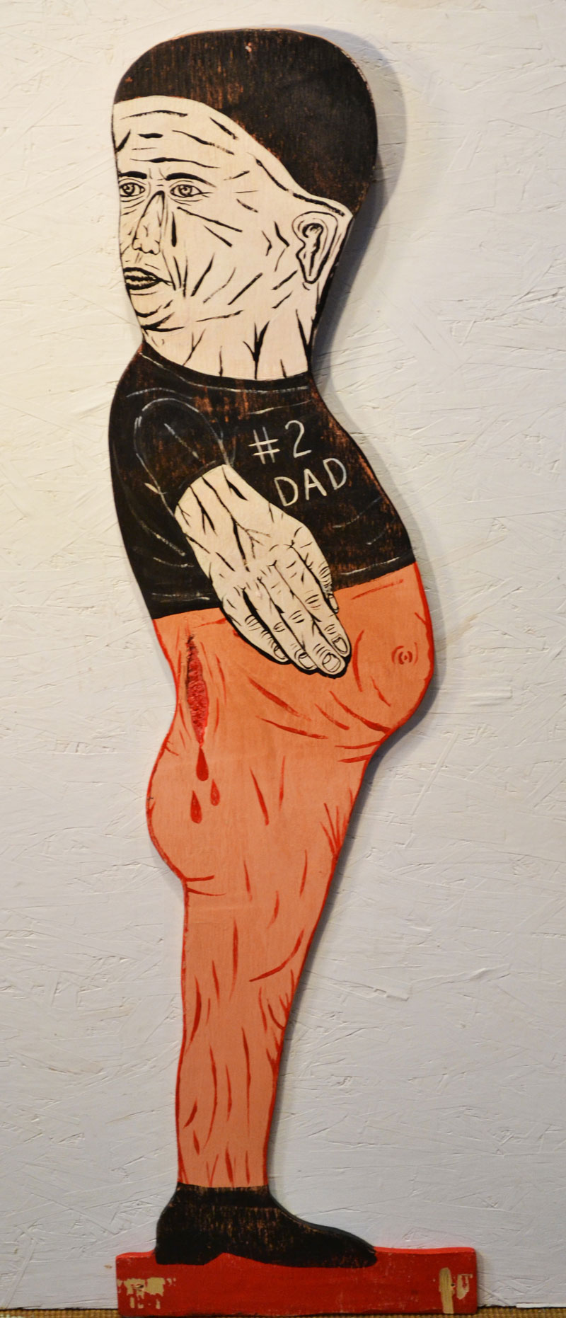 Fred Stonehouse, #2Dad front, 2014, acrylic on plywood, 104x30,5 cm