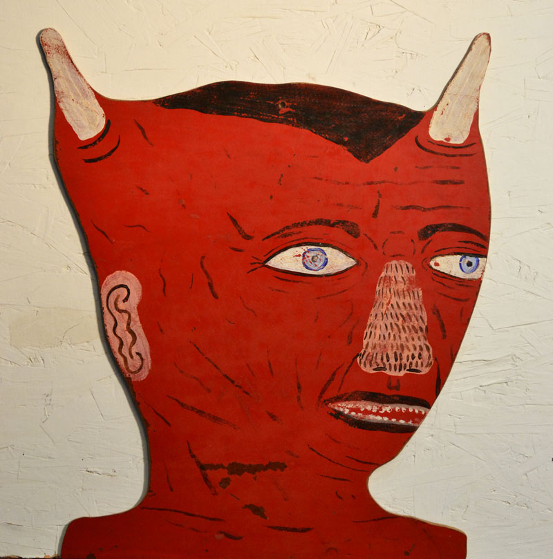 Fred Stonehouse, Devil Head, 2012, acrylic on board, 38x30,5 cm