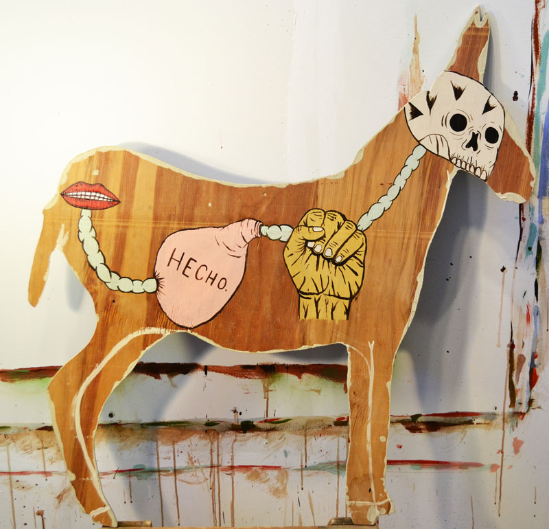 Fred Stonehouse, Hecho, 2014, acrylic on plywood, 99x94 cm