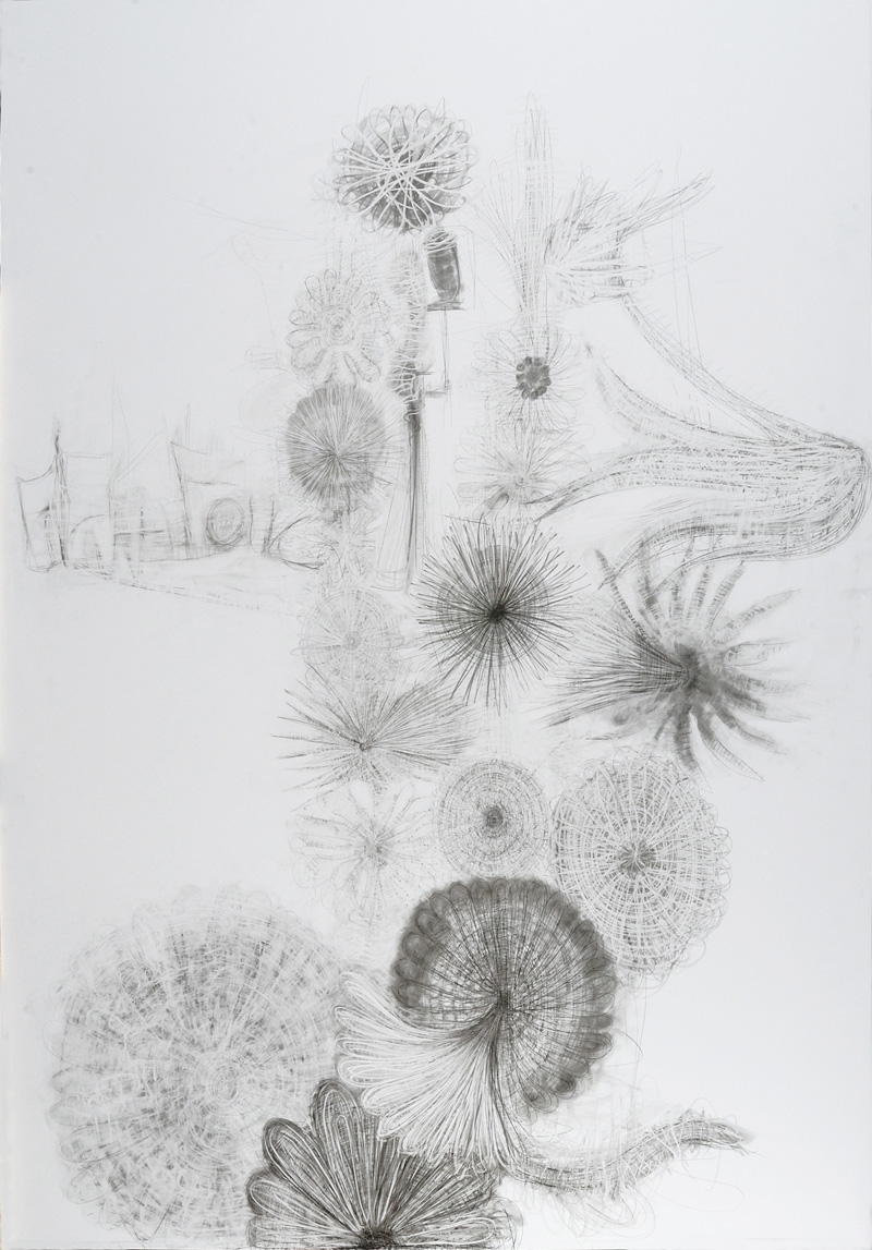 Cingolani, S.t., 2010, pencil on dibond, 247x173 cm