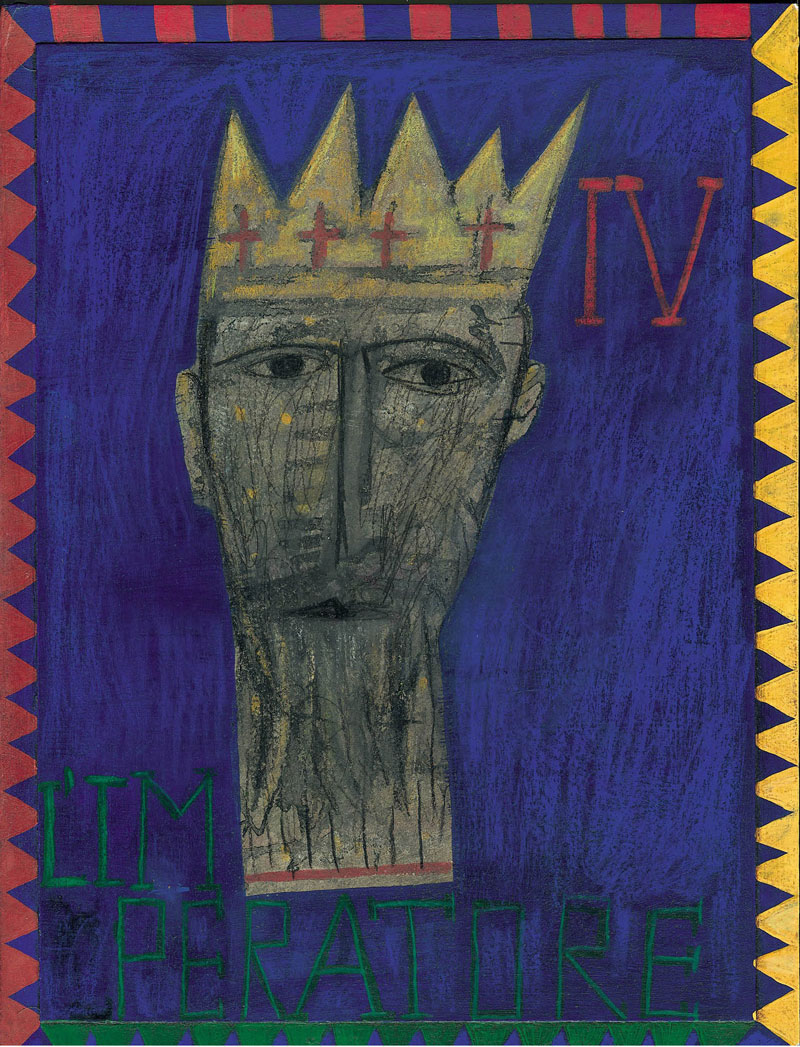 IV - Mimmo Paladino, L'Imperatore, cm 40x30, pencils on paper