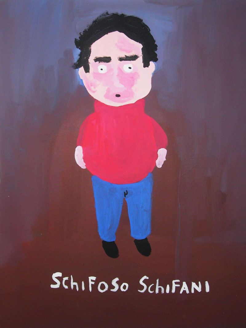 Laboratorio Saccardi, Schifani, 2005, acrylic on canvas, 80x60 cm