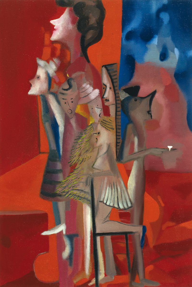 Marco Cingolani, Ho Un Appuntamento, 2000, Oil On Canvas, 90x60 Cm