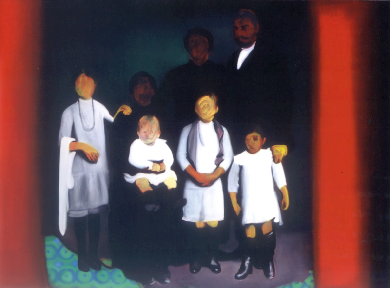 Gioacchino Pontrelli, La Famiglia, Oil On Canvas, 170x230 Cm