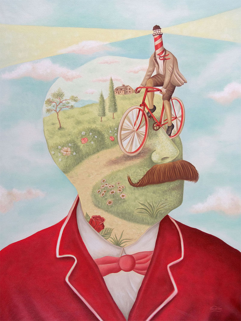 Rafael Silveira, Un Giro Nella Mente, 2015, Oil On Canvas, 80x60 Cm