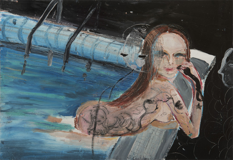 Silvia Argiolas, Lipstick, 2016, Mixed Media On Board, 32×22,5 Cm
