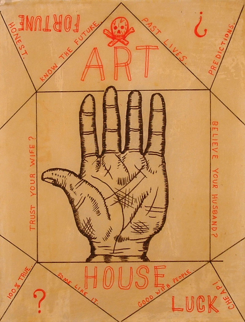 Fred Stonehouse, Art House, 2008, ink and wax on Japanese paper, 28×22 cm