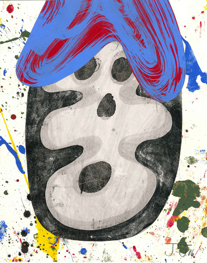Josh Jefferson, Casper, 2016, collage on paper, 30,5x23 cm