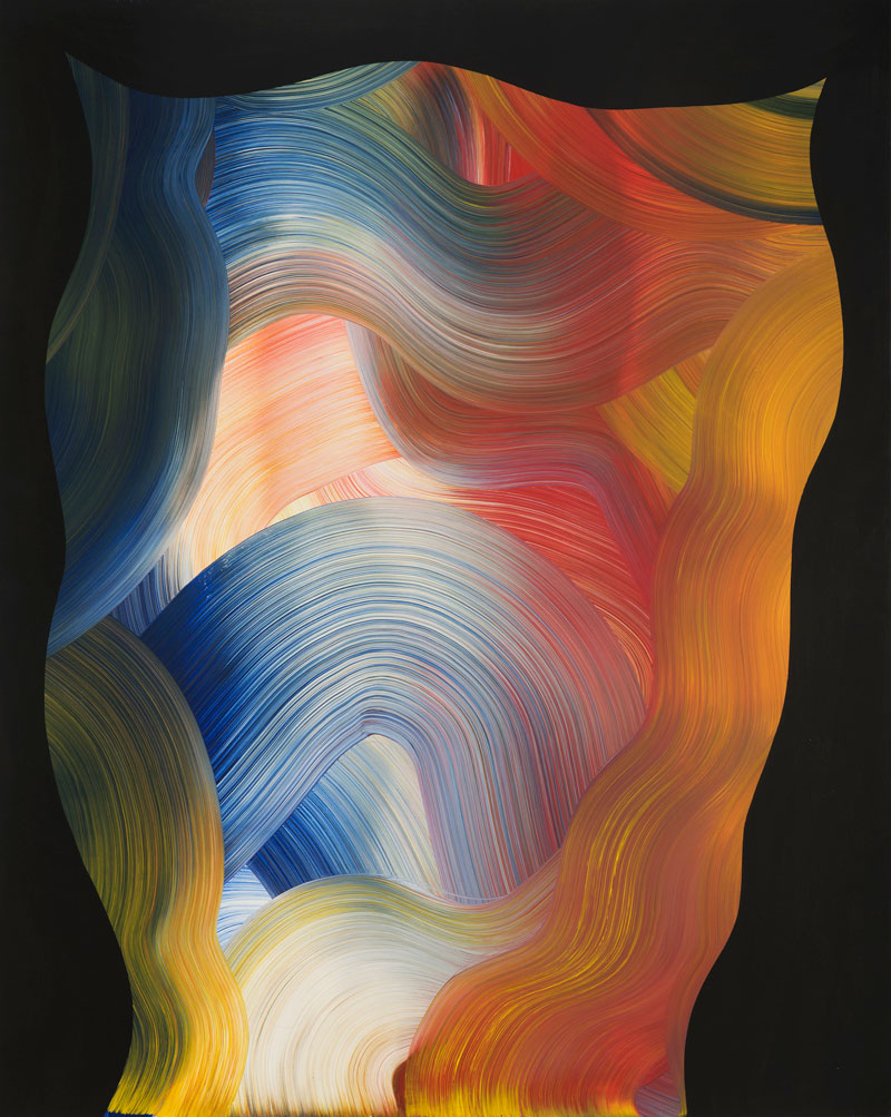 Josh Jefferson, PJ, 2016, mixed media on canvas, 152x122 cm