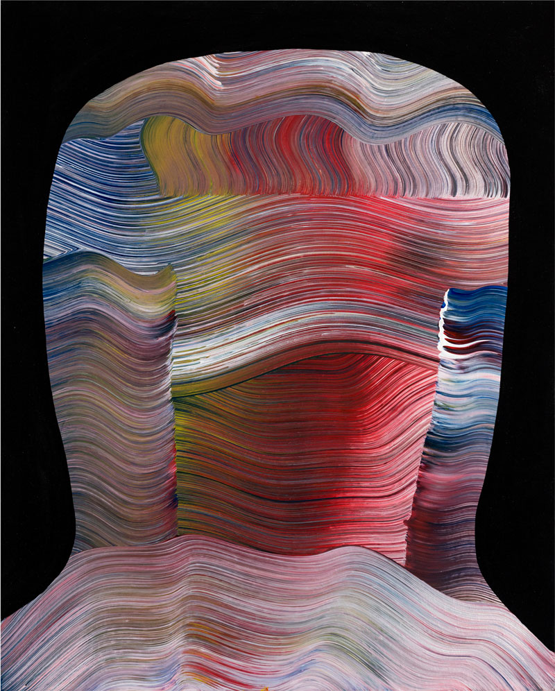 Josh Jefferson, Untitled, 2016, mixed media on canvas, 51x41 cm