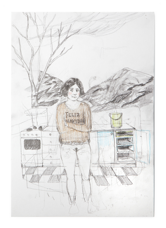 Erika Nordqvist, Untitled, 2016, mixed media on paper, 30×21 cm