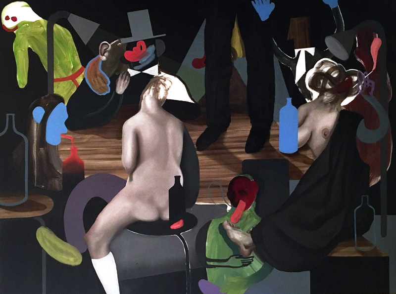 Giuliano Sale, Senza Titolo, 2017, oil on canvas, 150×200 cm