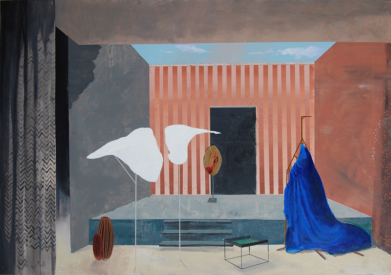 Paolo De Biasi, A proposito di, 2017, acrylic on canvas, 105×150 cm