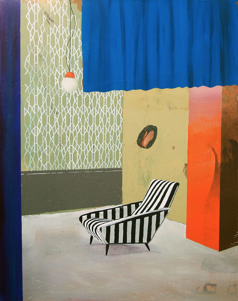 Paolo De Biasi, Così come dopo, 2017, acrylic on canvas, 90×70 cm