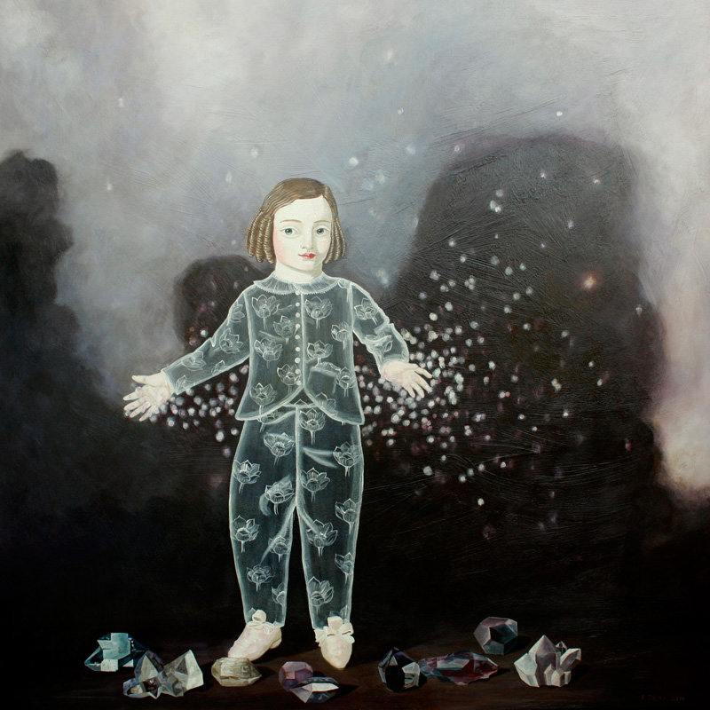 Anne Siems, Stardust, 2014, acrylic on board, 122×122 cm