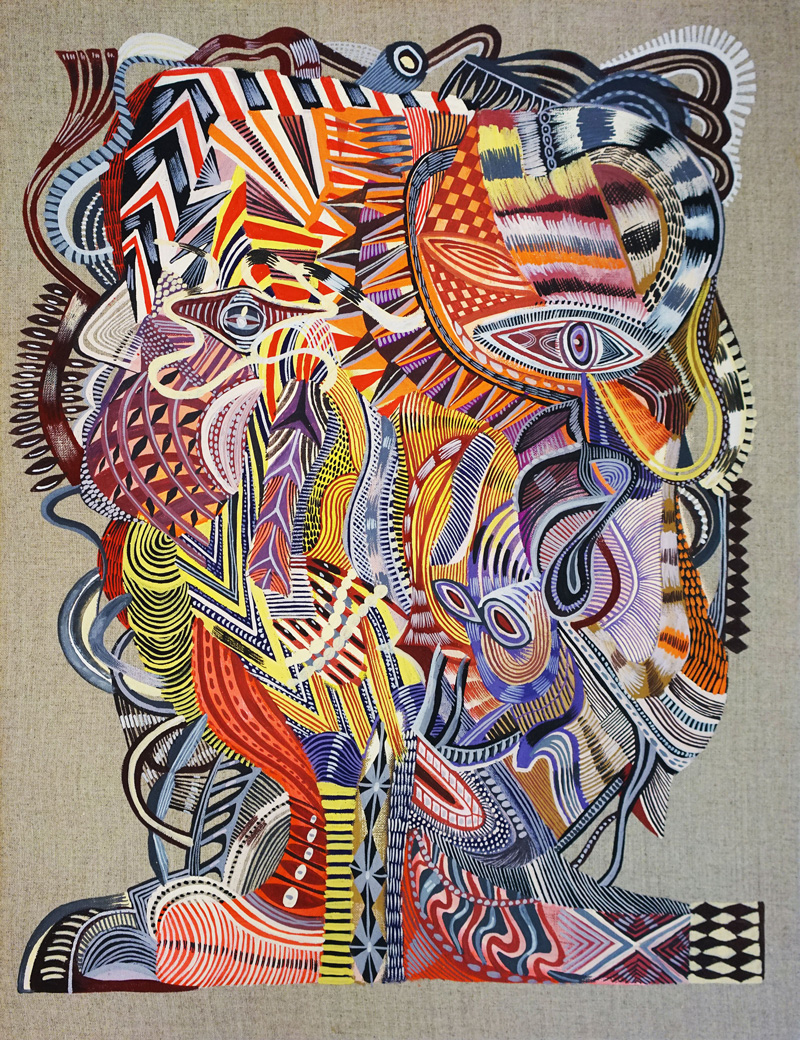 Zio-Ziegler,-Untitled,-2018,-gouache-on-canvas,-45x35cm