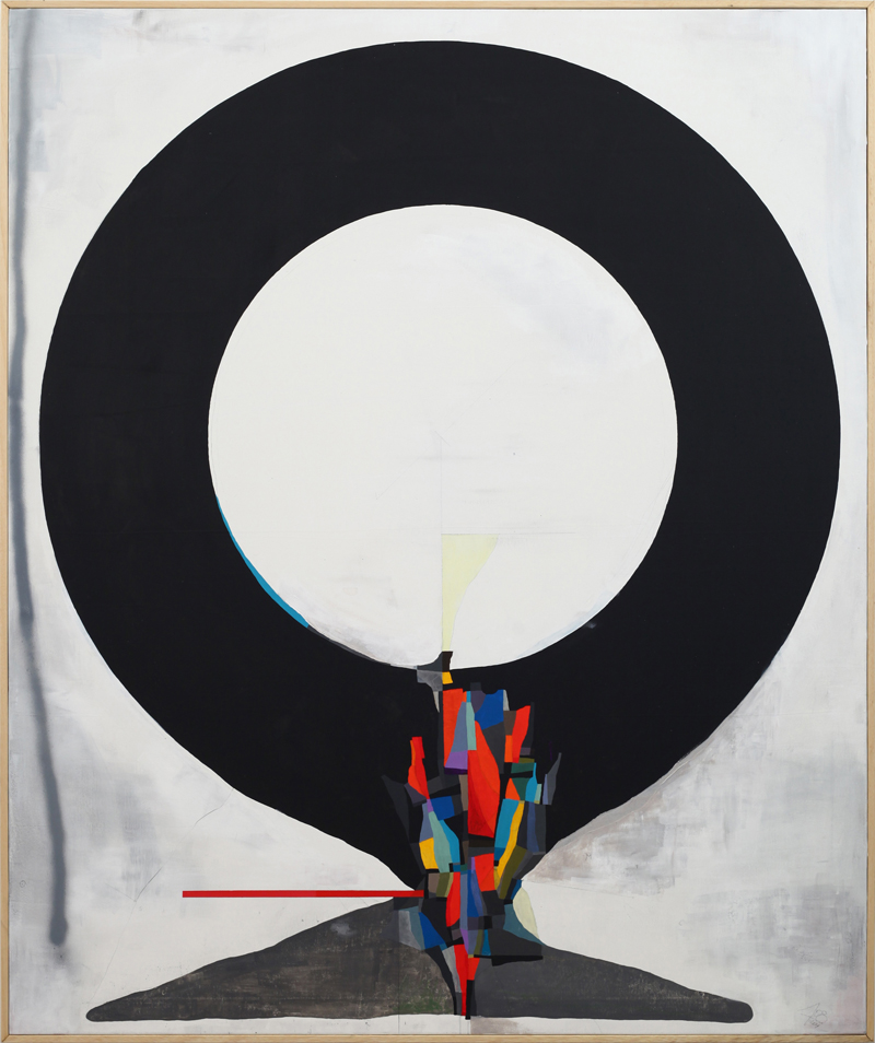 108, Zero, 2018, mixed media on canvas, 120×100 cm
