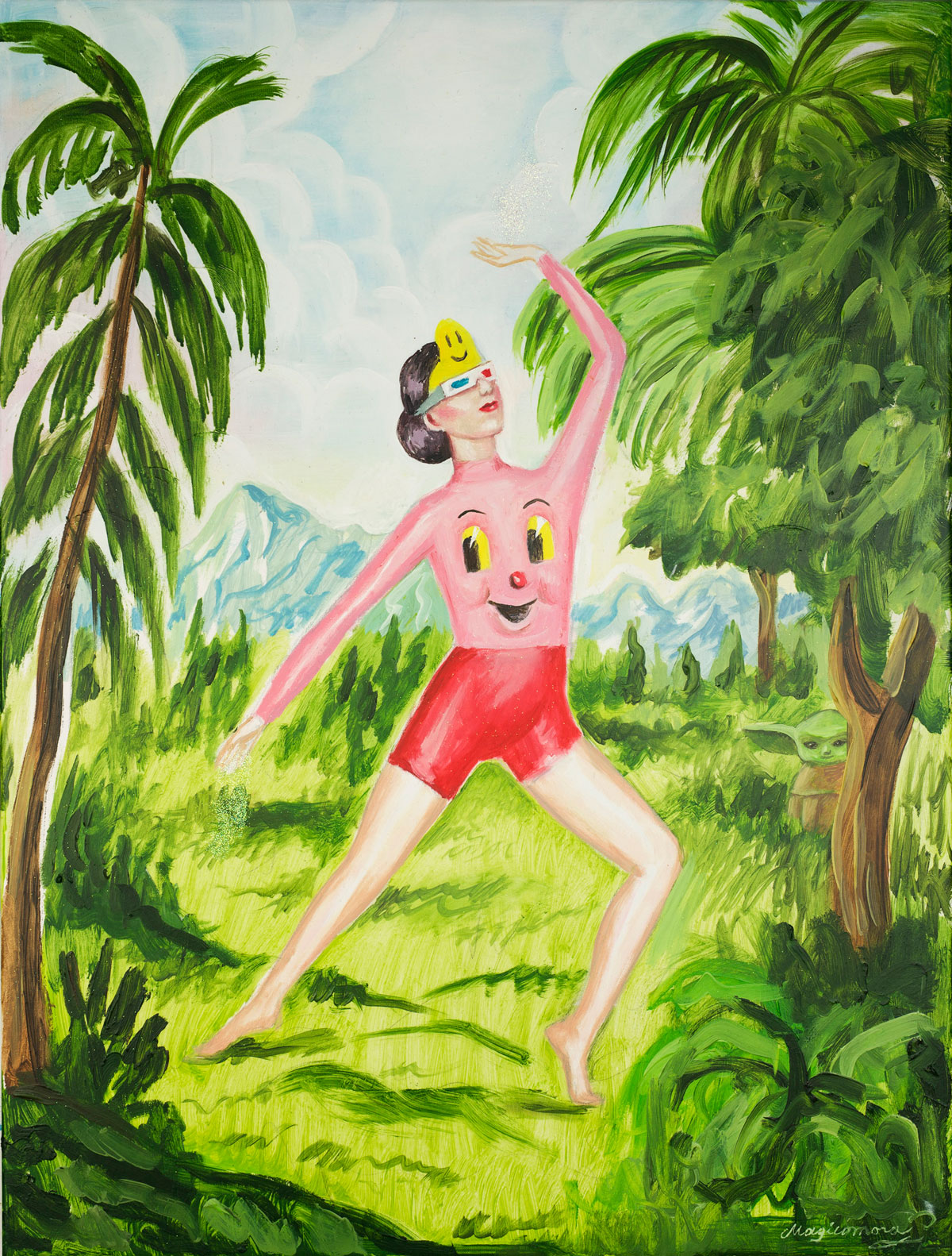Sergio Mora, Space Dancer, 2020, oil on canvas, 61,5x46 cm