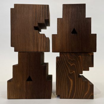 Andy Cruz Di House Industries, Senza Titolo, 2022, Legno Di Cedro, 18x17x13 Cm Ciascuna