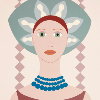 Fulvia Mendini, Donna Clessidra, 2022, Acrilico Su Tavola, 42x30 Cm