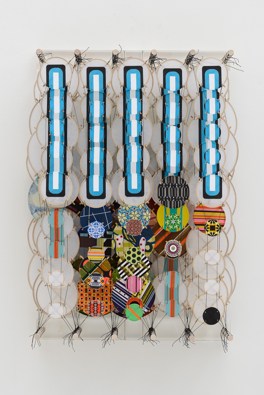 Jacob Hashimoto, The Lightning Maze, 2019, Bamboo, Dacron, Paper, Nylon, Acrylic And Pigments, 71 X 47,5 X 20 Cm