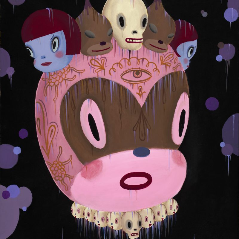 Gary Baseman,The Crowning Of The Enlightened One,2009, Acrilico Su Tela,122x91cm