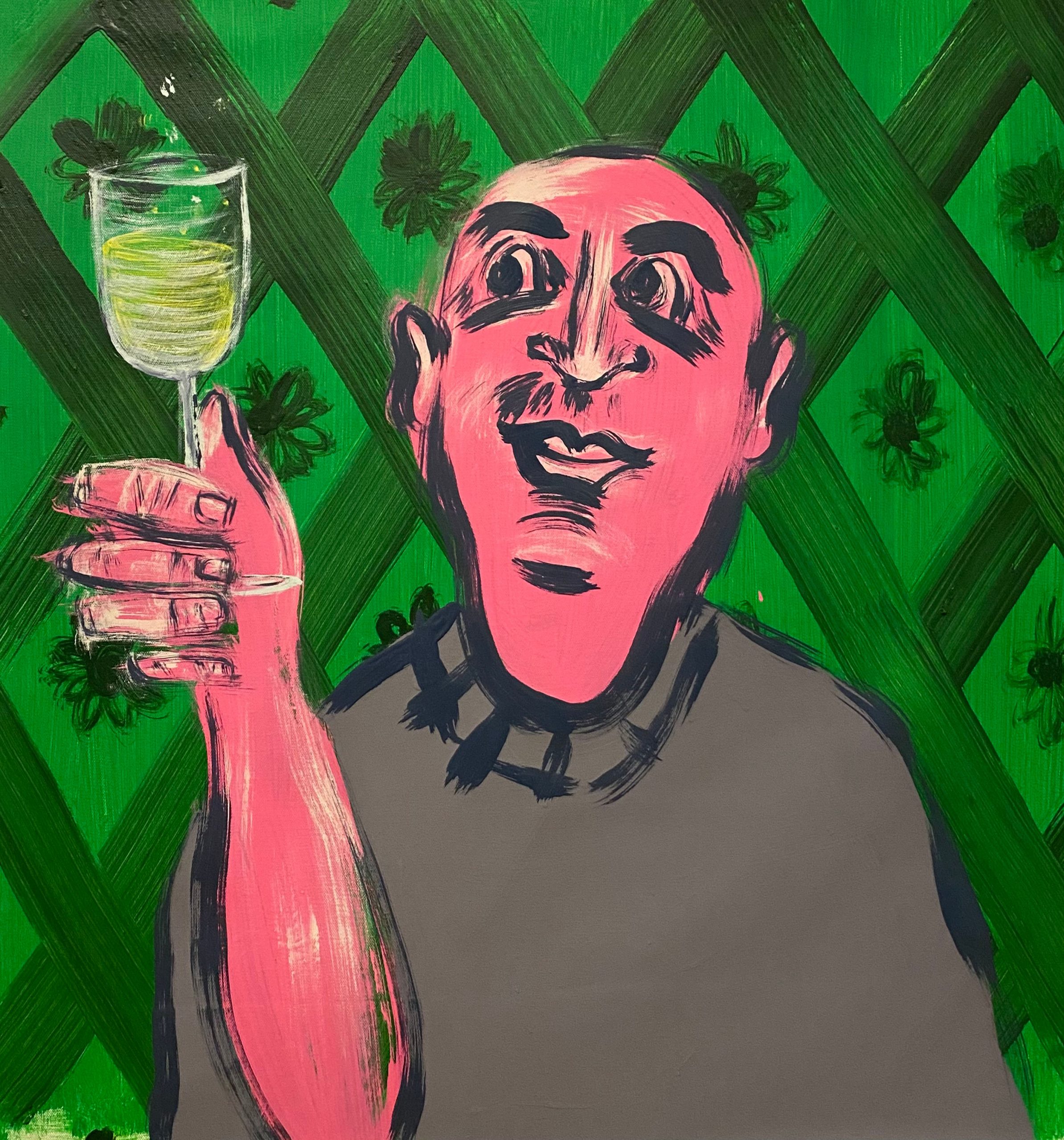 Russ Pope, Chameleon, 2023, acrylic on canvas, 71,1×50,8 cm