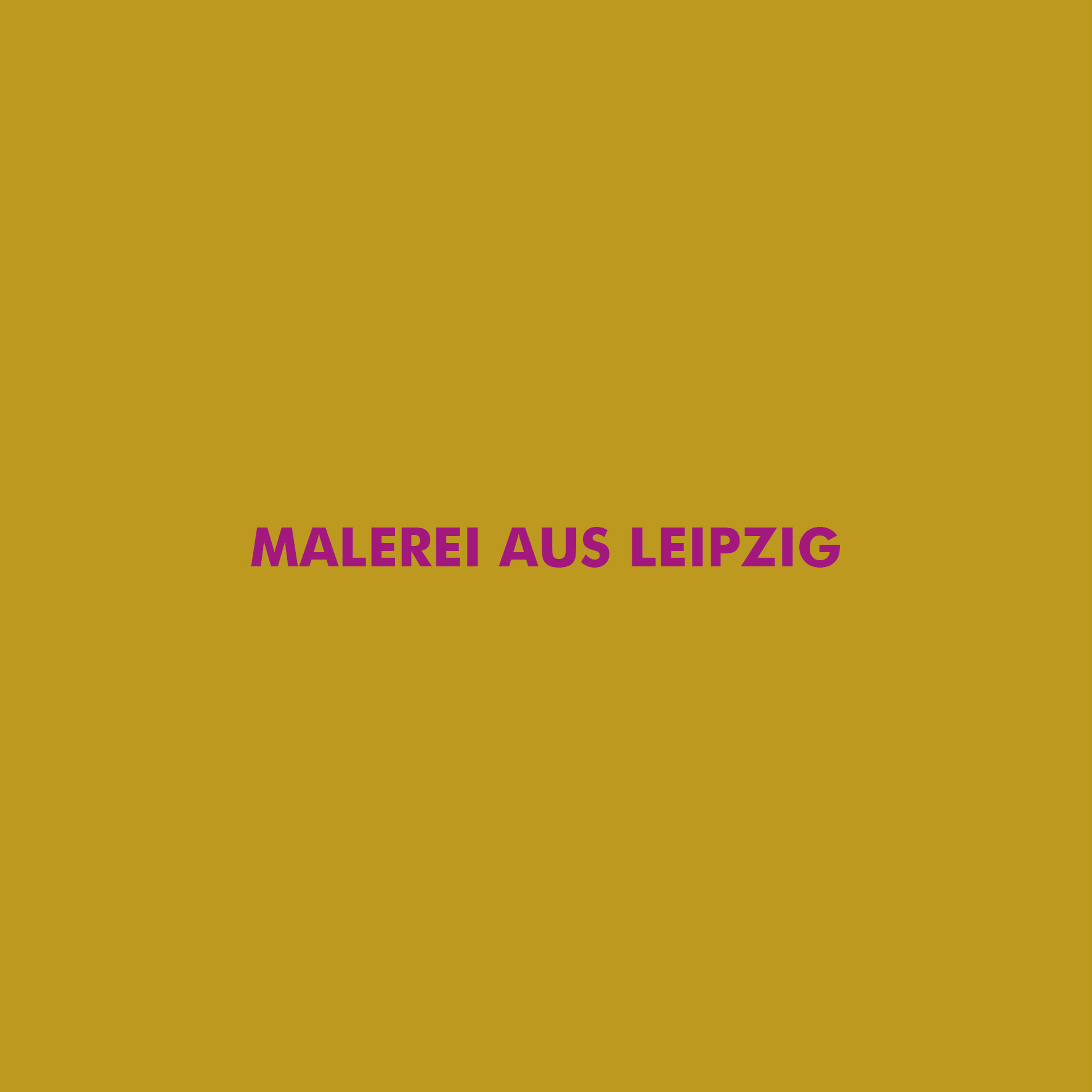 Copertina Malerei aus liepzig