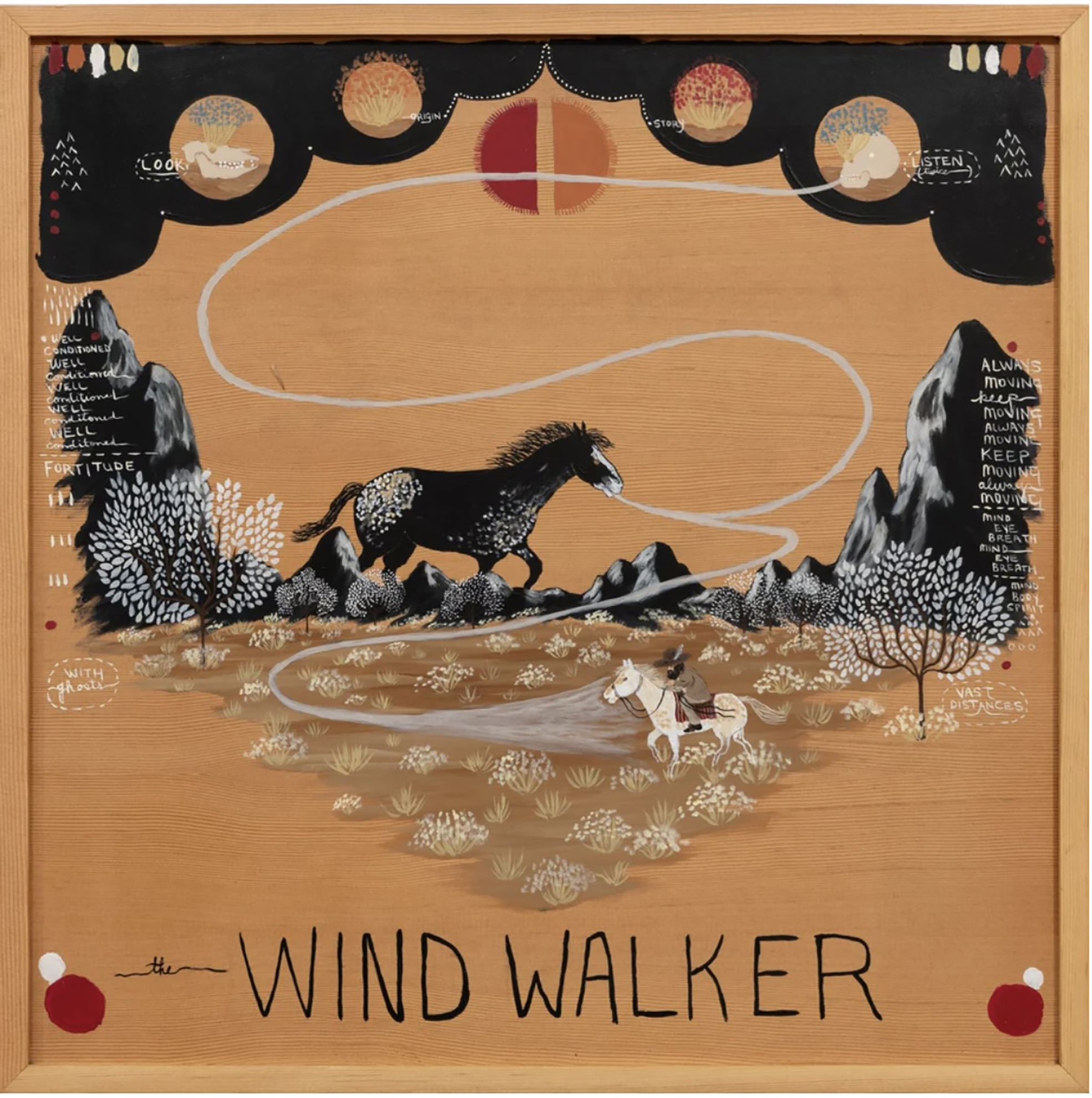 Adam Young, Wind Walker, 2023, acrylic on panel, 63,5×63,5 cm