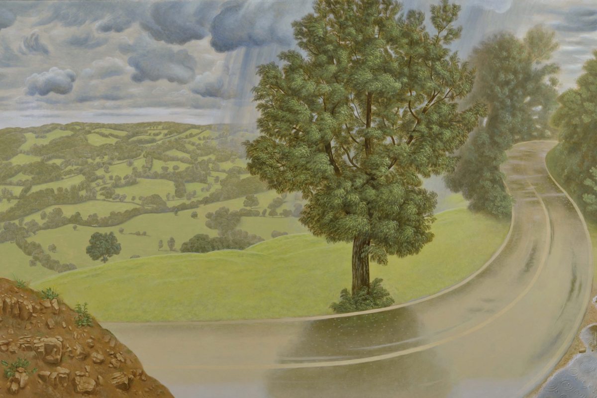 Jacopo Ginanneschi, La Tempesta, 2021, Tempera All’uovo E Olio Su Tavola, 70×112 Cm