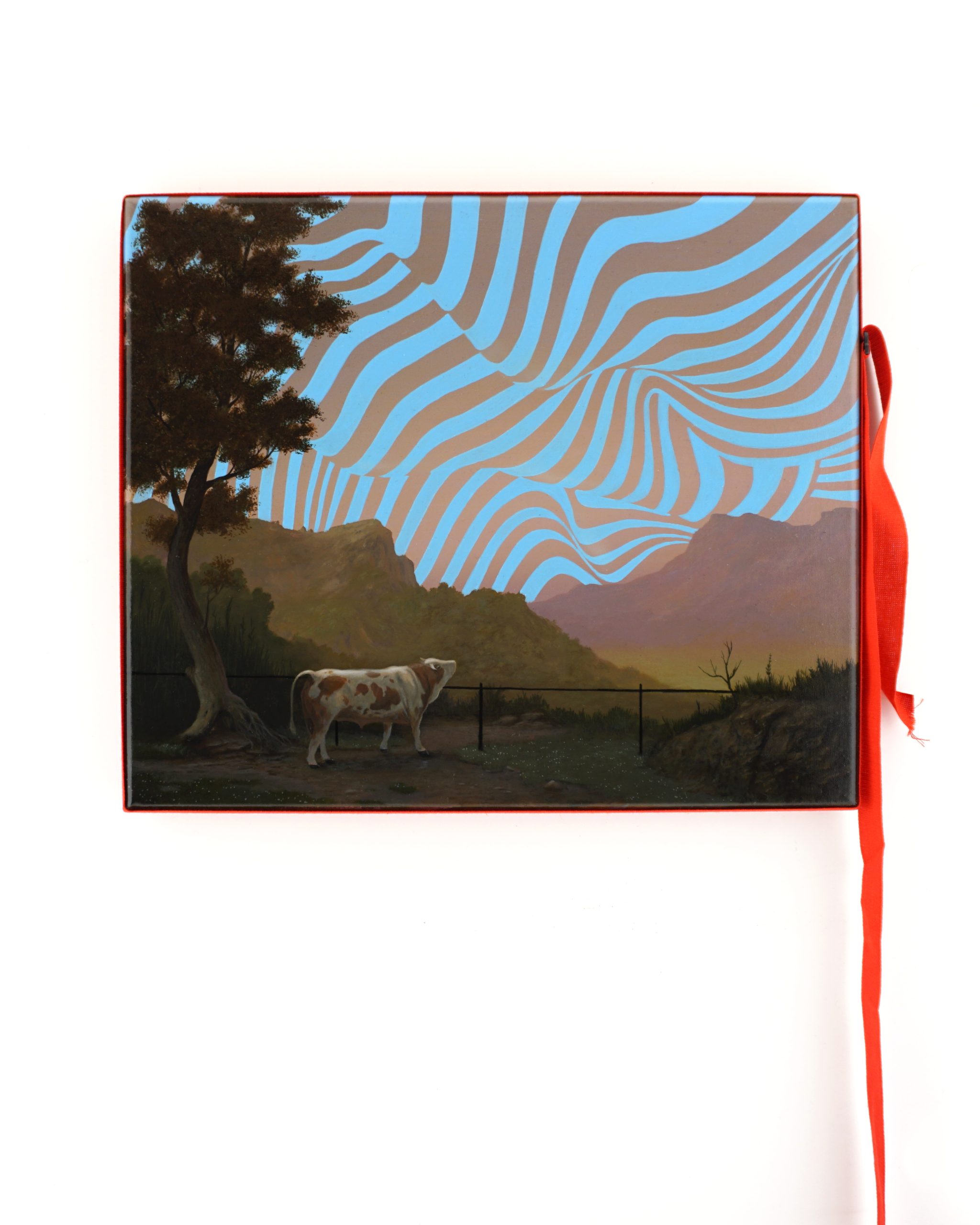 Paolo Pibi, Anchor point, 2025, acrilico su tela, 25x30 cm